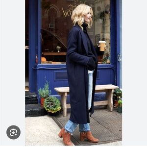 AYR Navy The Robe Coat, size S-M